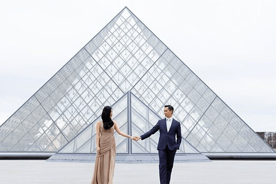 Shooting photo au Musée du Louvre à Paris - Shooting quatuor