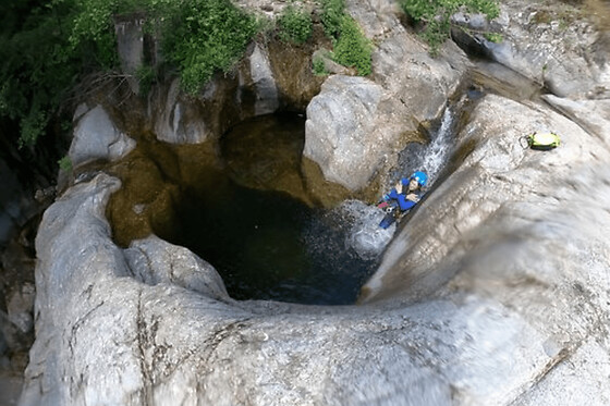 Canyoning au canyon de Tines (30)