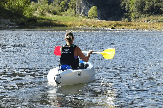 Location de Canoë à Sampzon - Parcours 3km