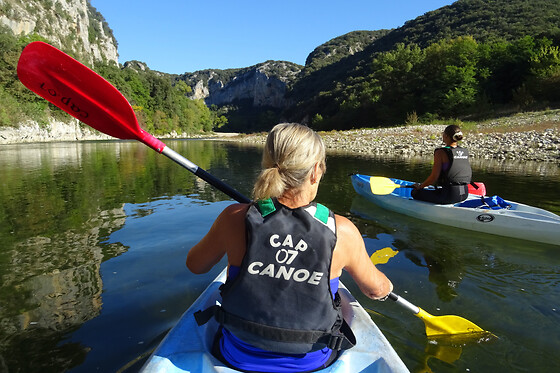 Location de Canoë à Sampzon - Parcours 3km