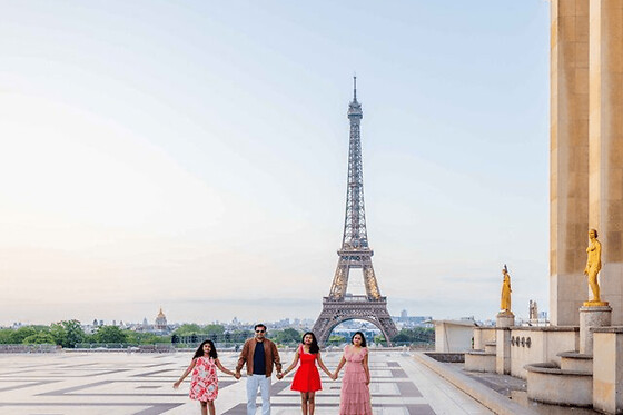 Shooting photo à la Tour Eiffel  - Shooting quatuor