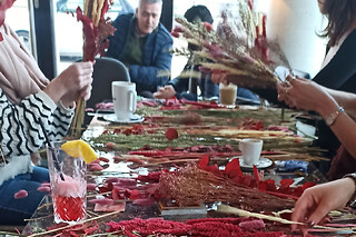 Atelier bouquet en fleurs séchées à Strasbourg (67) - Tarif duo - parent/enfant