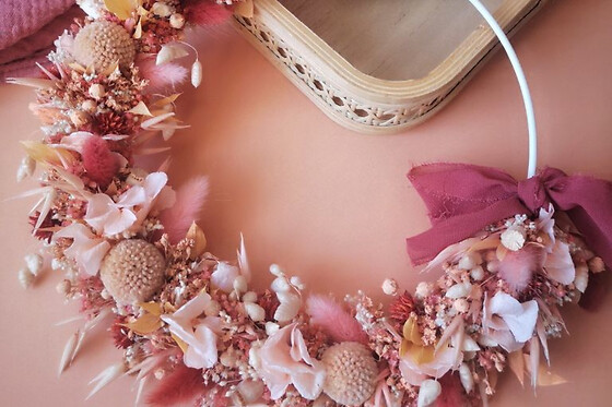 Atelier Couronne de fleurs séchées à Pornichet (44)