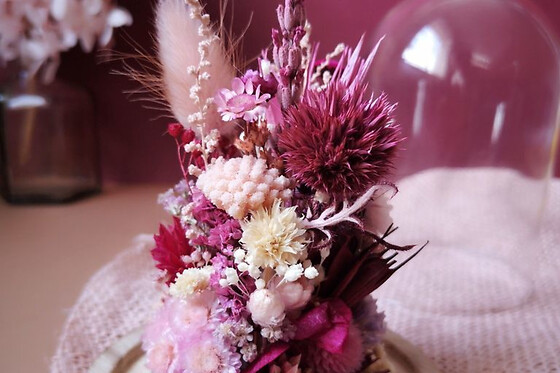 Atelier mini cloche de fleurs séchées à Pornichet (44)
