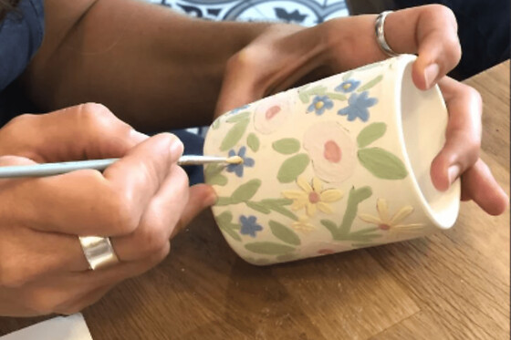 Atelier peinture sur céramique à Saint-Peray (07)
