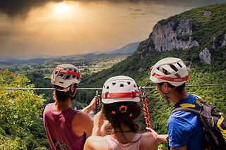 Via Ferrata Grottes des Desmoiselles à Saint-Bauzille (34)