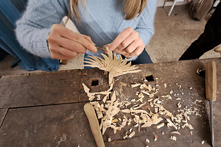 Initiation à la sculpture sur bois à Habère-Lullin (74)