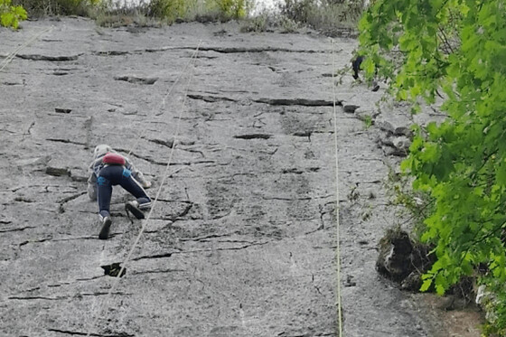 Escalade de la falaise Haut-Somont à  Yenne (73)