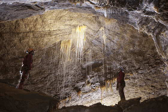 Spéléologie dans le Gouffre George (09)