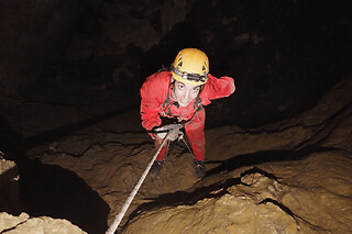 Spéléologie dans le Gouffre George (09)