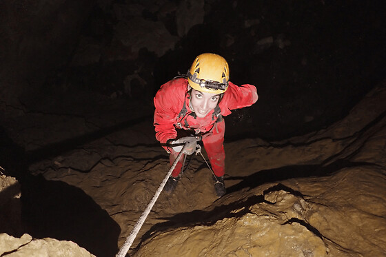 Spéléologie dans le Gouffre George (09)