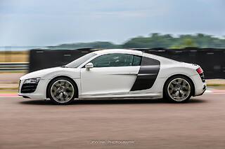 Découverte Audi R8 V10 (6 tours) sur le Circuit de Lohéac (35)