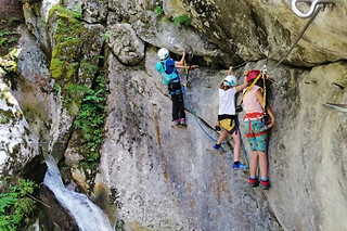 Via ferrata Cascade de Nants à Bellevaux (74)