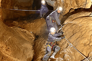 Via Souterrata : Via Ferrata Spéléologie en grotte à Caille (06)