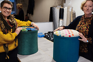 Atelier création d'un pouf à Rosheim (67)