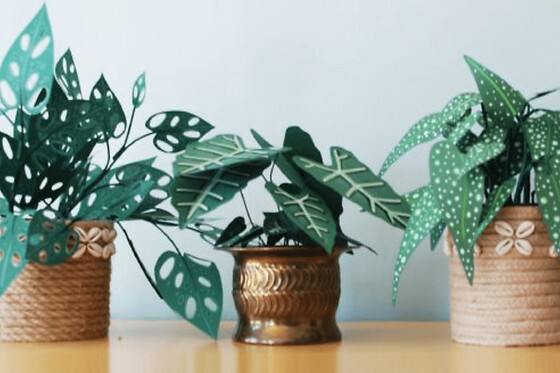 Atelier création de plante en papier à Lyon (69)