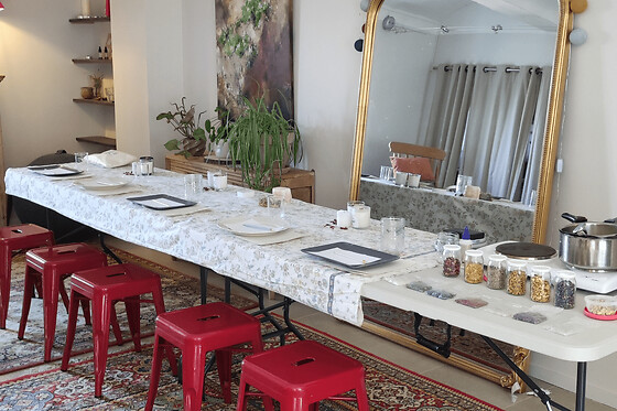 Atelier création de bougie florale à Mirmande (26)