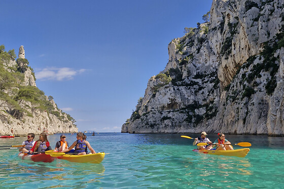 Randonnée guidée en kayak en demi-journée à Cassis (13) - Kayak Monoplace