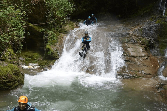 Canyoning à Saint-Gervais dans le canyon des Écouges (38) - Canyoning - Partie Basse