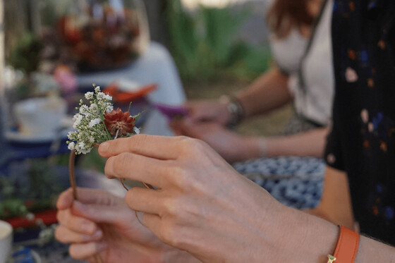 Atelier couronne de fleurs séchées à Strasbourg (67)