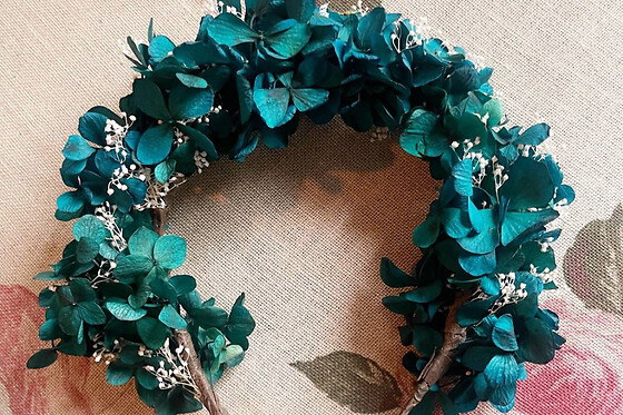 Atelier création d'une couronne de fleurs séchées à Paris 2ème