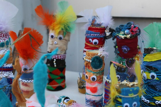 Atelier création d'un totem à Paris 5ème