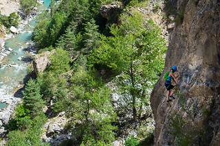 Via Ferrata encadrée dans les Gorges de la Durance (05)