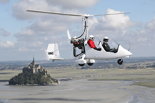 Vol en ULM au-dessus de la Baie du Mont Saint-Michel (50) - Vol sur le Mont - Pendulaire - 20 mn