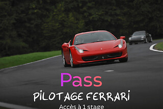 Pass Pilotage Ferrari | 11 circuits en France - Pass 2 tours de circuit / pers