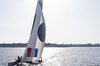 Croisière coucher de soleil Catamaran depuis Larmor-Baden (56)