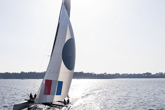 Croisière coucher de soleil Catamaran depuis Larmor-Baden (56)