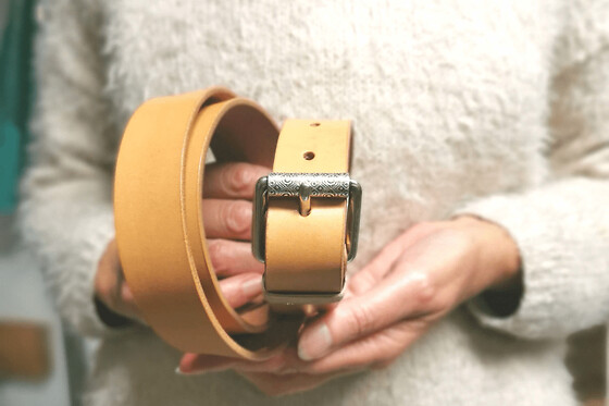 Atelier création d'une ceinture en cuir près d'Angers (49)