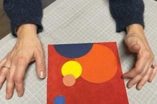 Atelier création d'un tableau Art & Déco en cuir à Colombes (92)