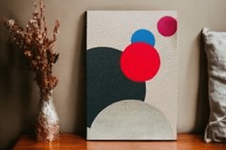Atelier création d'un tableau Art & Déco en cuir à Colombes (92)