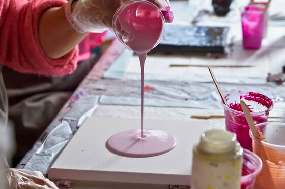 Atelier peinture fluide 