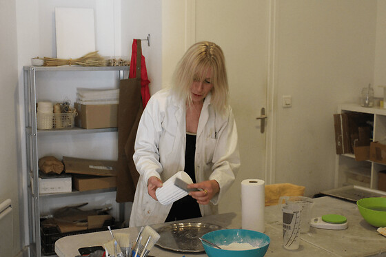 Atelier création d'objets en béton à Paris 18ème