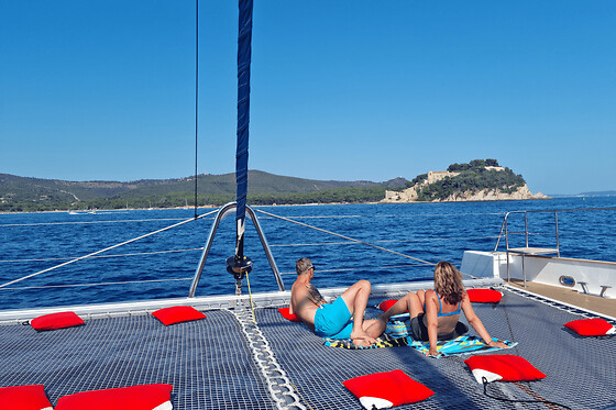 Journée en catamaran depuis Hyères (83)