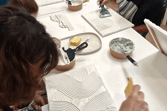 Atelier création d'un tableau texturé près de Toulouse (31)