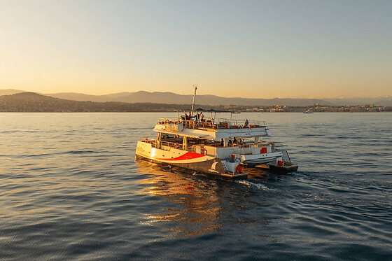 Croisière coucher de soleil en catamaran depuis Nice