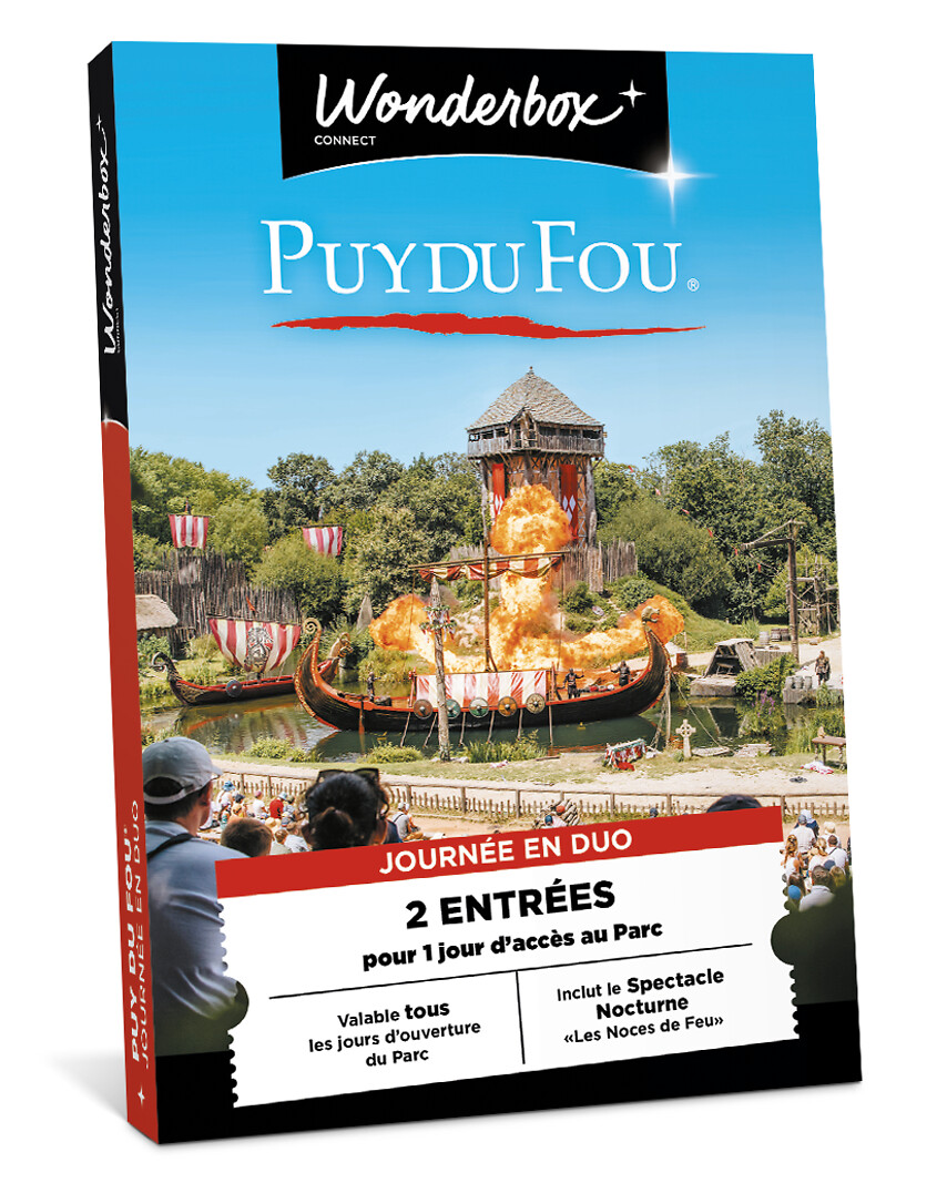 Coffret Cadeau Puy Du Fou - 1 Journée En Famille (2 Adultes + 1 Enfant), Valable 27 Mois